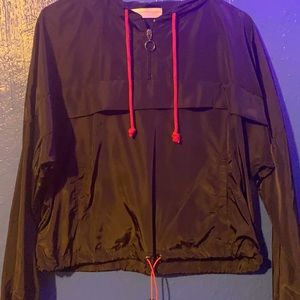 Black with pink windbreaker Jacket